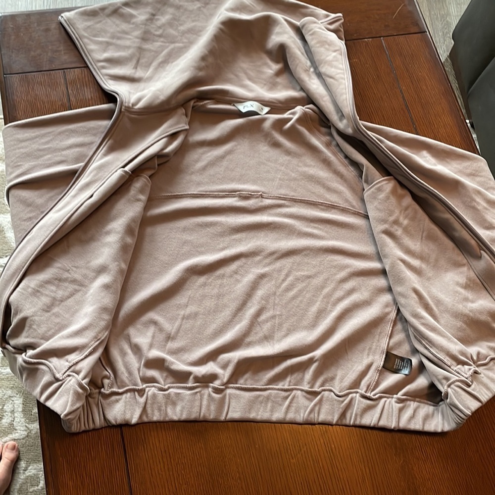 Women's FLX  Zipper Jacket size XL. Tan. Like new. Soft. - Picture 8 of 13